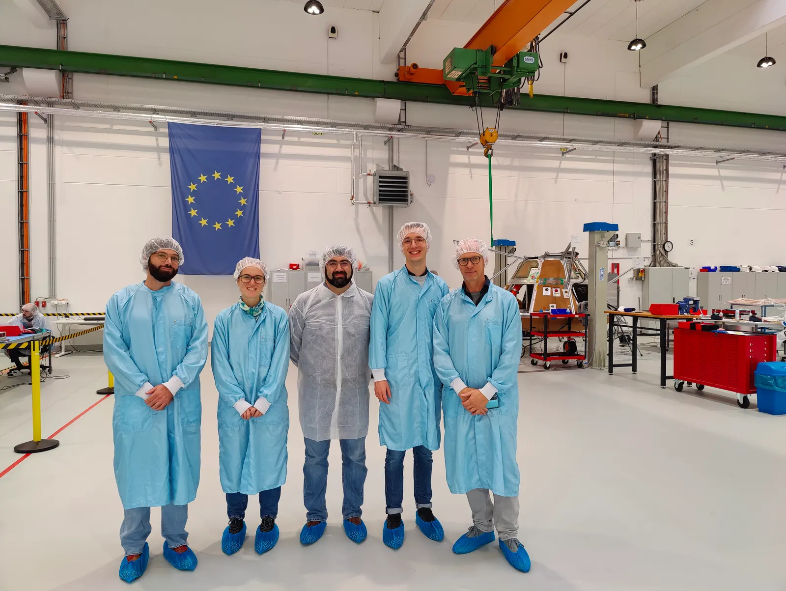 The team during its visit to The Exploration Company.